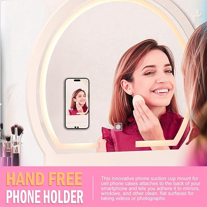 Silicone Suction Phone Holder Mount,Silicon Adhesive Phone Accessory for iPhone and Android, Hands-Free Mirror Shower Phone Holder,TikTok Videos and Selfies (Green, Single Sided)