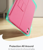 ESR iPad 11th (A16) 2025/10th Gen Flex Keyboard Case, Ultra-Light Magnetic Detachable Keyboard for iPad 10.9" with Writing/Viewing Modes, Larger Precision Trackpad, Pink