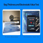 100pcs 3.15X4.72in/8X12cm Anti Static Bags,ESD Bags Resealable for HDD with 100pcs Labels, Antistatic Bag for Hand Drive or Varieties of Electronic Device