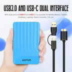 Portable External Hard Drive Storage Expansion Mobile HDD USB 3.0 for PC, Mac, Desktop, Laptop, PS4, PS5, Xbox One X/S, Xbox 360, Xbox Series X/S, Office & Game (Blue, 500GB)