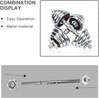 Lamoutor 2Pcs Anti-Slip Hex Nut Collar Screw for Barbell Dumbbell Weight Lifting