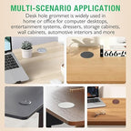 5 Pcs Desk Grommet 3-1/8" / 80 mm, Desk Cord Hole Cover, Cable Grommet ABS Plastic, Desk Hole Grommet for Home & Office Pc, Detachable Adjustable Cable Cord Organizer-Light Grey