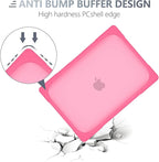 Batianda for New MacBook Air 13.6 inch Case 2025 M4 2024 2022 Release Model A3240 A2681(M2) A3113(M3), Heavy Duty Shockproof Protective Hard Shell with Fold Kickstand & Keyboard Cover, Pink