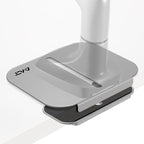 AVLT Adjustable Reinforcement Plate Bracket Mount for Fragile Tabletop - Supports Monitor Stand with C Clamp Or Grommet Installation - Gray