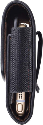 Phone Holster for Samsung Galaxy S25 S24 S23 S22 S21 Ultra S20 FE S10 S9+ S8+ Note 20 A12 A32 A52 A02S A11 A21 A51 PU Leather Cell Phone Pouch with Belt Clip Loop Card Holder,Black