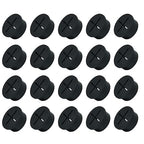 20Pcs Desk Grommet, 1" (25mm) Black Silicone Cord Hole Cover, Flexible Rubber Wire Grommets, Wall Grommets for Cables Management, Table, Countertop, Cabinets and Furnitures Wire Organizer