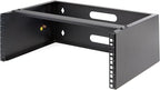 StarTech.com 4U Wall Mount Network Rack - 14 Inch Deep (Low Profile) - 19" Patch Panel Bracket & com 8 Outlet Horizontal 1U Rack Mount PDU Power Strip for Network Server Racks