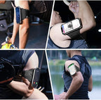 VUP Running Armband 360°Rotatable for iPhone 16/15/14/13/Pro Max/Pro/Mini, Fits All 4-6.7 Inch Smartphones, with Key Holder Phone Armband for Running Hiking Biking (Pack of 10)