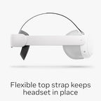 Meta Quest Elite Strap — Works with Meta Quest 3/3S — Premium Comfort and Weight Distribution — Adjustable, Ergonomic Fit — Reduces Pressure and Fatigue