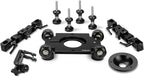 PROAIM Polaris Mini Portable Video Camera Dolly w Universal Track Ends | Mitchell & 75mm Bowl Mount | Compatible Track Rail Diameter – Ø 32‐34mm | Offers Payload of 34kg / 75lb (DL-PLRS-M01)