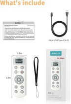 for Nikon Wireless Camera Remote Control - Aodelan Rechargeable Shutter Release Trigger with OLED Screen for Zfc, Z50, P1000,A1000, P950, B600; Replaces Nikon ML-L7(White)