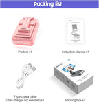 Gifts for Men Women, Phone Stand with Bluetooth Speaker and Charging Function 360° Rotable Angel Adjustable Cell Phone Holder with HD Stereo Sound Fits All Phones,Tablet (Pink)
