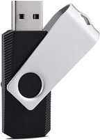 KEXIN Bulk USB 50 Pack 1GB USB Flash Drives Flash Drive Thumb Drive Bulk Flash Drives Swivel USB 2.0 (1G, 50PCS, Black)