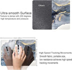 Marble Mouse Pad - Square Waterproof Non-Slip Rubber Base for Office Laptop, 9.5"x7.9"x0.12" Inch (Gilt Marble)