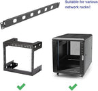 1U Hinged Rack Panel 6D XLR HDMI Audio Rack Mount Panel for 19 inches Rack Mount (6D)