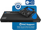 OREI 1x4 HDMI Extender Splitter Multiple Over Single Cable CAT6/7 1080P with IR Remote EDID Management - Up to 165 Ft - Loop Out - Low Latency - Full Support