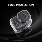 SHOOT Waterproof Housing Case for Insta 360 Ace Pro Diving Protective Underwater Shell with Quick Release Bracket & Thumbscrew Accessories