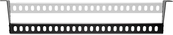 StarTech.com 1U Rack Mountable Cable Lacing Bar w/Adjustable Depth, Cable Support Guide for Organized 19" Racks/Cabinets, Horizontal Cable Guide for Patch Panels/Switches/PDUs (12S-Cable-Lacing-BAR)