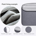 Voova Laptop Sleeve Carrying Case 14 15 Inch Compatible with MacBook Air 15 M2/M3/M4 2022-2025, MacBook Pro 15, Hp Chromebook 14, Waterproof Slim Computer Cover Bag,Grey