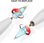 Delidigi 3 Pack Replacement Tips Compatible with Apple Pencil Pro/2nd Generation/1st Gen/USB C, Wear-Resistant iPencil Nibs Accessories Fine Point Precise Control Pen Like Tips