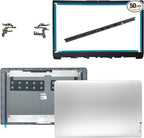 Replacement LCD Cover Back With Hings Front Bezel With Hinges Cap for Lenovo Ideapad 1-15ADA7 82R1, 1 15AMN7 82VG, 1 15ALC7 82R4 Series Laptop Rear Case Top Lid 5CB1M48453 5CB1F36621 5CB1F36618