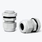 20 Pcs 1/2" NPT Nylon Cable Glands, IP68 Waterproof Adjustable Cord Grip Cable Connector Strain Relief Wire Protectors for 6-12mm Cable Diameter, Grey