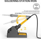 BK882 Soldering Station 2-IN-1 Hot Air Rework Station with Large LCD Display,650W Hign Power Solder Stations, °F /°C Cool/Hot Air Conversion, Digital Temperature Calibration, Auto Sleep