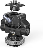 SmallRig Quick Release Camera Monitor Mount with Cold Shoe, Supports Swivel 360° and Tilt 170° Adjustable, Drop-in HawkLock Camera Hot Cold Shoe Monitor Holder for 5" & 7" Monitor - 3514C