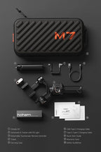 Hohem iSteady M7 Gimbal Stabilizer for Smartphone, Magnetic AI Tracker Fill Light, Detachable Touchscreen Remote Controller, Built-in Extension Rod, 500g Payload Gimbal Stabilizer for iPhone Android