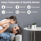 ThermoPro TP49 Digital Hygrometer Indoor Thermometer Humidity Meter Room Thermometer with Temperature and Humidity Monitor Mini Hygrometer Thermometer