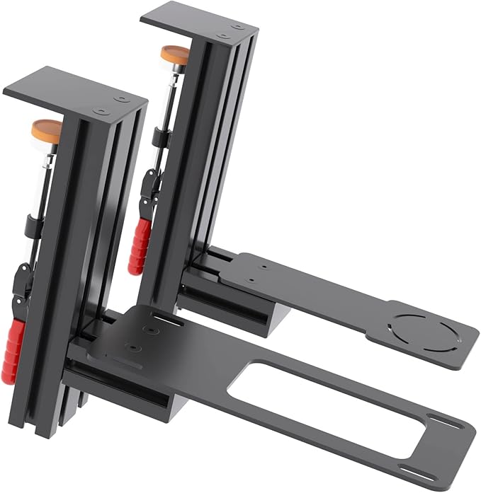 Meza Mount-Set of 2 Hotas Desk Mount for The Flight Sim Joystick Mount Compatible with Thrustmaster Warthog/WinWing Orion 2,Adjustable height and position Hotas Mount,Flight Joystick Mount