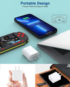 iPhone Charger Fast Charging,iPhone Fast Charger 2Pack Type C Fast Charger Block Plug Adapter 6FT USB-C to Lightning Cable Cord for iPhone 14/13/13 Pro/12 Pro/12 Pro Max/11/Xs Max/XR/X/SE,iPad,AirPods