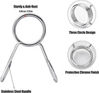 AccEncyc Spring Clip Collars 2 Inch Olympic Barbell Clamps Dumbbell Clips Weight Bar Clips for Weightlifting, Powerlifting, Strength Training