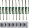 20pcs Glass Reed Switch Reed Contact Normally Open (N/O) Magnetic Induction Switch (2mm×14mm) with 20pcs Multi-Use Magnetic Sheet