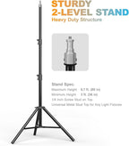 LimoStudio (LED Super Bright) 1600W Output Remote Control, 20 x 28 inch Softbox Continuous Lighting Kit, 3000K-6500K Adjustable Color Temperature, 7600 Lumen, CRI>95, Soft Box Light Diffuser, AGG3431