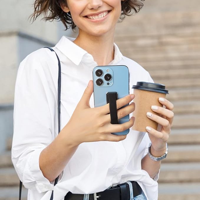 Phone Grip, CISID 6 Pcs Phone Grip Strap with Stand Cell Phone Holder for Hand Suitable for iPhone Samsung and Most Smartphones(Black,Silver,Rose Gold,Gold,Blue,Red 6PCS)