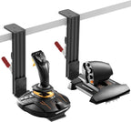 Hikig Desk Mount for Joystick and HOTAS - Compatible With Logitech X52/X52 Pro/X56/X56 Rhino, Thrustmaster T. Flight/T.16000M FCS/TCA Officer Pack Airbus Edition, VKB - 2 Pack