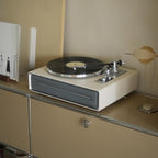 SEVIA Record Player Vintage Turntable for Vinyl Records with Built-in Speakers Bluetooth Retro Phonograph