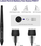 HUION Kamvas 24 Plus 2.5K QHD Graphic Drawing Tablet with Screen, 140%sRGB Full-Laminated QD Drawing Monitor with Battery-Free Stylus 8192 Pen Pressure Tilt for PC, Mac, Android, 23.8inch Pen Display
