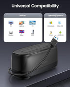 ORICO External Hard Drive Docking Station for 2.5/3.5 Inch HDD SSD USB 3.0 to SATA Hard Drive Dock Up to 22TB Support UASP 12V Power Adapter Supply-DD18