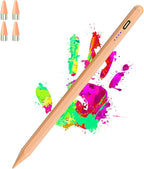 Stylus Pen for Touch Screen, Rechargeable Active Magnetic iPad Pencil UniversalTablet Pencil Stylus Pen for iPad/Pro/Air/Mini/iPhone Samsung/Android and Other Smartphone Devices-Orange
