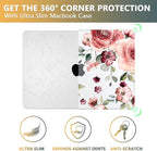 CISSOOK Matte Frosted Floral Hard Shell Case for MacBook Pro 14 Inch 2024 2023 2021 Release Model M4 A3112 A3185 A3401 M3 A2992 A2918 M2 A2779 A2442 M1 Pro/Max, Case for MacBook Pro 14" with Touch ID
