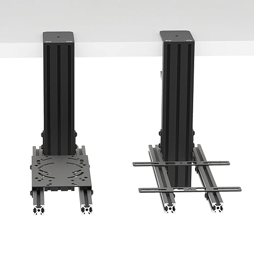 Hikig 2 Set Desk Mount for Flight Sim Game Joystick, Throttle and HOTAS Systems - Compatible With Logitech X56, X52, X52 Pro, Thrustmaster T-Flight HOTAS, T.16000M, TCA
