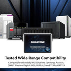 Gigastone 1TB NAS SSD Drive (8-Pack) 24/7 Durable TLC High Endurance RAID Data Storage Network Attached Storage 2.5" SATA Internal Solid State Hard Drives