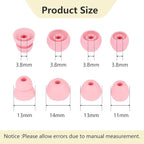 Replacement Earbud Tips Silicone Ear Tips Compatible with Powerbeats Pro Beats Wireless Earphone Headphone Earbud Rubber Tips Earbud Covers 4 Pairs