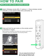 for Nikon Camera Remote Control, Hanpusen Rechargeable Wireless Shutter Release with OLED Screen for Nikon Z6 III/Zf/Z5II/Z50/Z50 II/Z fc/P1000/P1100/P950/B600/A1000/Z6 II/Z30/Z5/Z7 II, Replace ML-L7