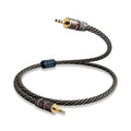 Audiophile HiFi Audio Cable–3.5mm to 3.5mm,6N OFC Core,24K Gold-Plated Plugs,with Nylon Braid,AUX Cable,Compatible with Phone,MP4,Speakers,Amplifiers,TV(3.28ft/1m)