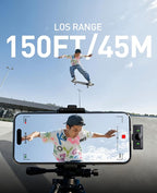 Wireless Lavalier Microphone for iPhone: 2PCS Mini Wireless Microphones for Android Equipment - Noise Reduction Lapel Mic for Professional Recording - 80h Battery Life - 48KHz Studio Sound