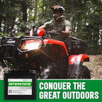 Interstate Batteries YTX20H-BS 12V 18Ah Powersports Battery 310CCA High-Performance AGM Rechargeable Replacement for Arctic Cat, Harley Motorcycles, Bikes, ATVs, Jet Skis, Snowmobiles (CITX20H-BS)