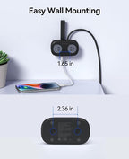 ORICO Travel Power Strip PD20W with 4 AC Outlets 3 USB Ports (1 USB-C), 4FT Flat Plug Extension Cord, Compact Portable Design for Business Travel, Cruise Ship Essentials-AP3
